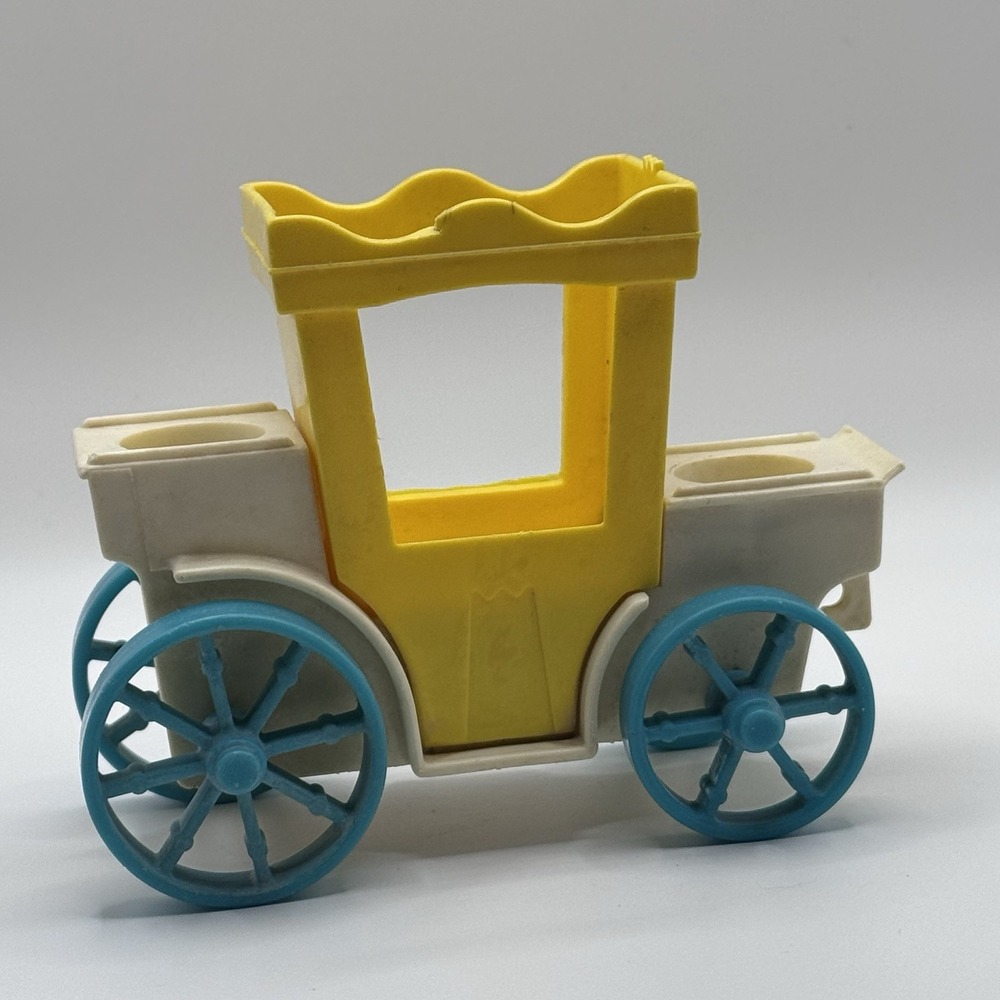 Vintage 1974 Fisher Price Little People Castle #993 Royal Carriage Cart